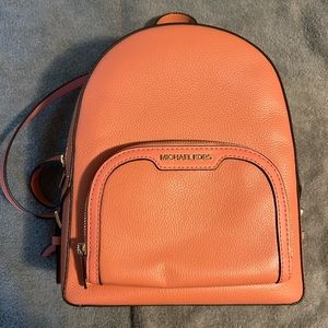 Coral Michael Kors Mini Backpack